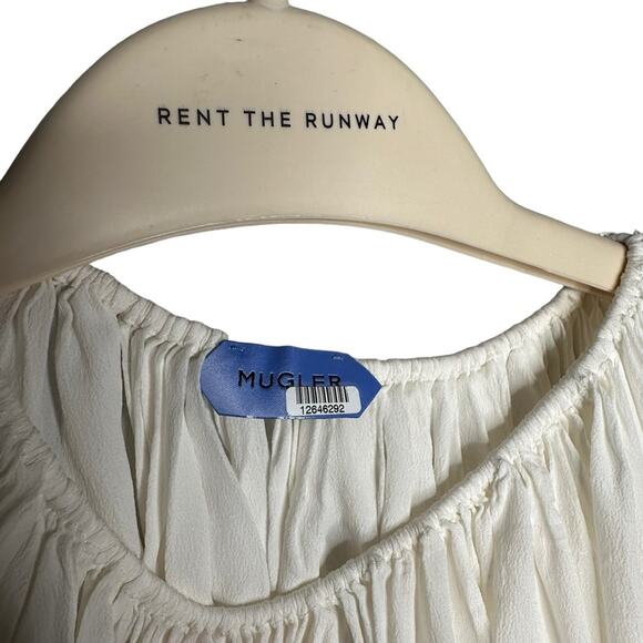 Mugler Cold Shoulder Draped Top - Picture 7 of 11